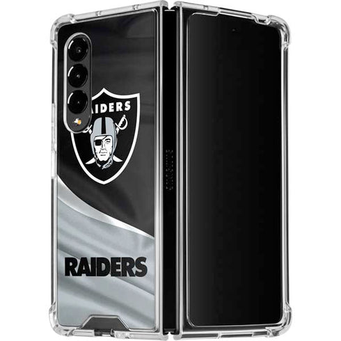 NFL Las Vegas Raiders Galaxy Z Fold4 5G Clear Case